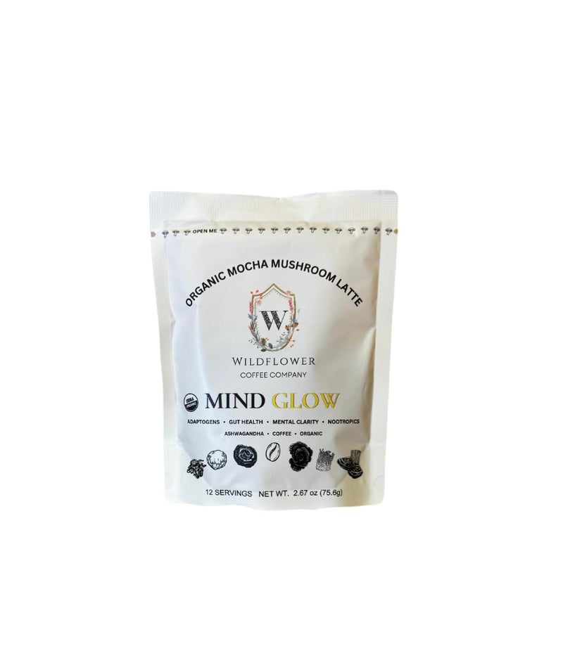 Wildflower Coffee Company Mind Glow Mocha Mushroom Latte Mix - Image 1