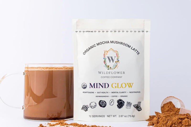 Wildflower Coffee Company Mind Glow Mocha Mushroom Latte Mix - Image 3