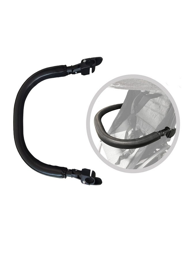 Ezkindheit Baby Stroller Bumper Bararmrest Handle Crossbar Accessories Only For Bbz Yoyo And Yoyo+ Black Pu Leather - Image 2