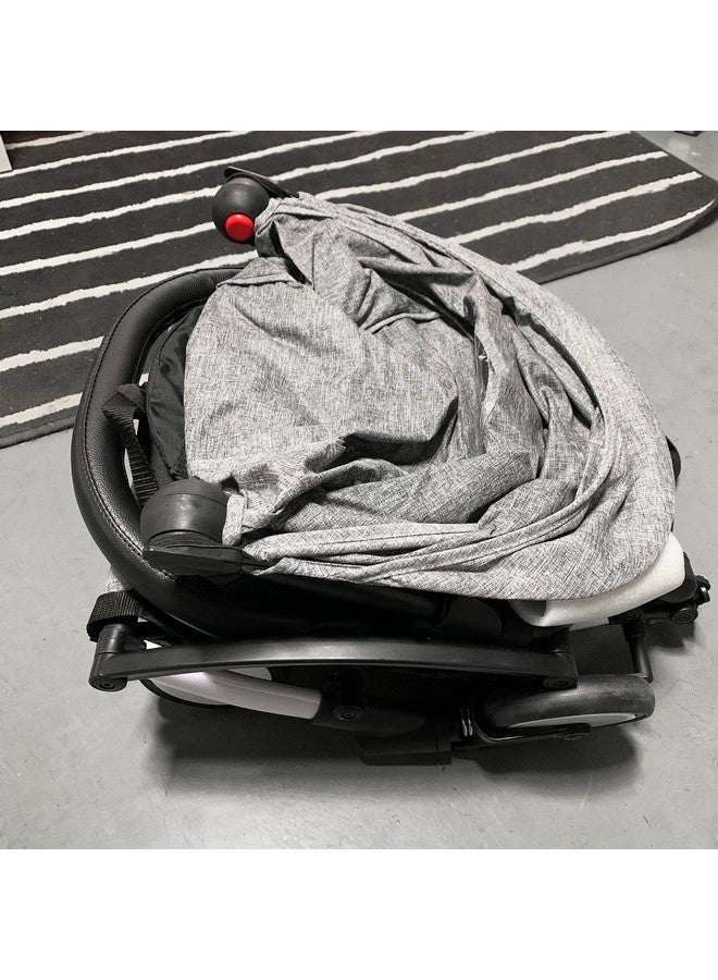 Ezkindheit Baby Stroller Bumper Bararmrest Handle Crossbar Accessories Only For Bbz Yoyo And Yoyo+ Black Pu Leather - Image 3