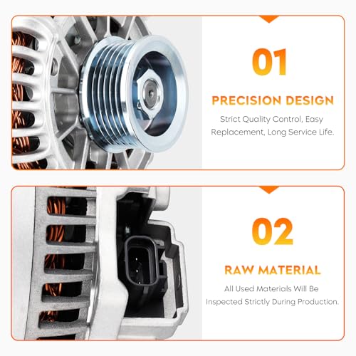 AEagle New Alternator for Ford Escape Mazda Tribute V6 3.0L 2001 2002 2003 2004, AFD0073, 1L8U-10300-CD, 1L8U-10300-CE, 1L8U-10300-DD, AJ03-18-300A, AJ03-18-300B, 400-14103 - Image 4