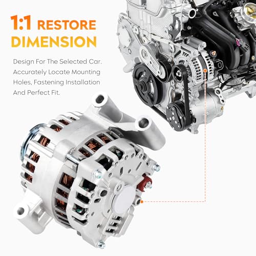 AEagle New Alternator for Ford Escape Mazda Tribute V6 3.0L 2001 2002 2003 2004, AFD0073, 1L8U-10300-CD, 1L8U-10300-CE, 1L8U-10300-DD, AJ03-18-300A, AJ03-18-300B, 400-14103 - Image 3