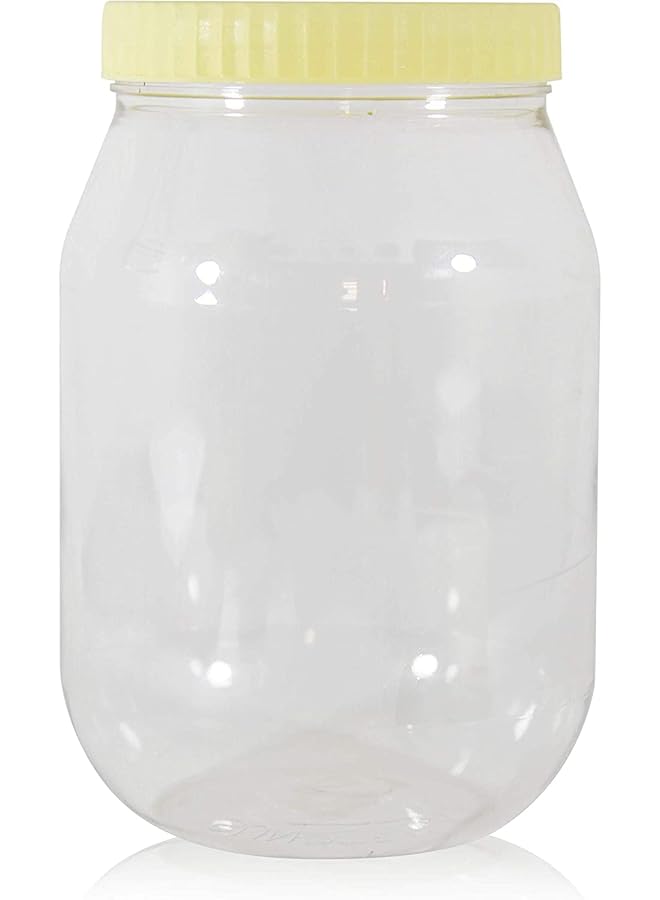 Sunpet Round Spicejar/Pet Jar/Plastic Round Food Storage Jar 4000 Ml Capacity