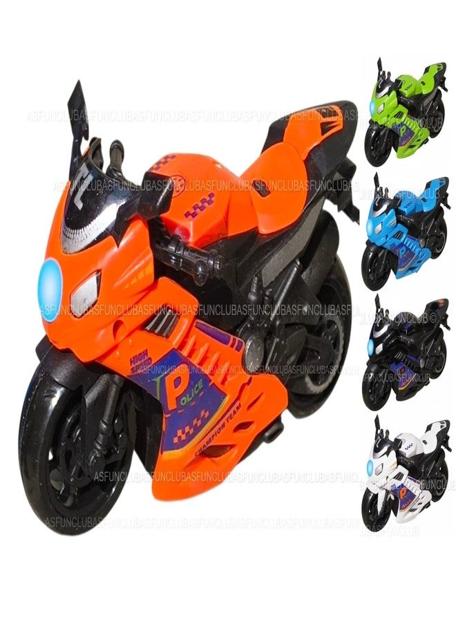 ASFunClub FunClub Sports Bike Toys Pull Back Vehicles Toys for Kids Push and Go Crawling Toys for Boys Car Push and Go Toys for Kids Friction Powered Toys Vehicles Toys for Baby Best gift toy-Random Color-1pc - Image 1