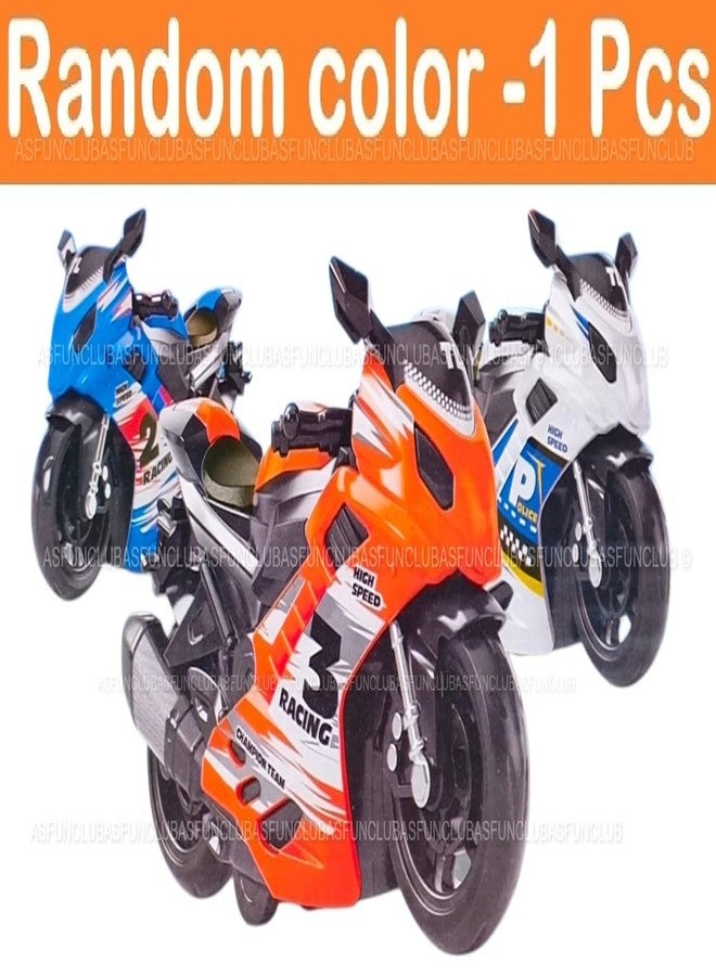 ASFunClub FunClub Sports Bike Toys Pull Back Vehicles Toys for Kids Push and Go Crawling Toys for Boys Car Push and Go Toys for Kids Friction Powered Toys Vehicles Toys for Baby Best gift toy-Random Color-1pc - Image 4