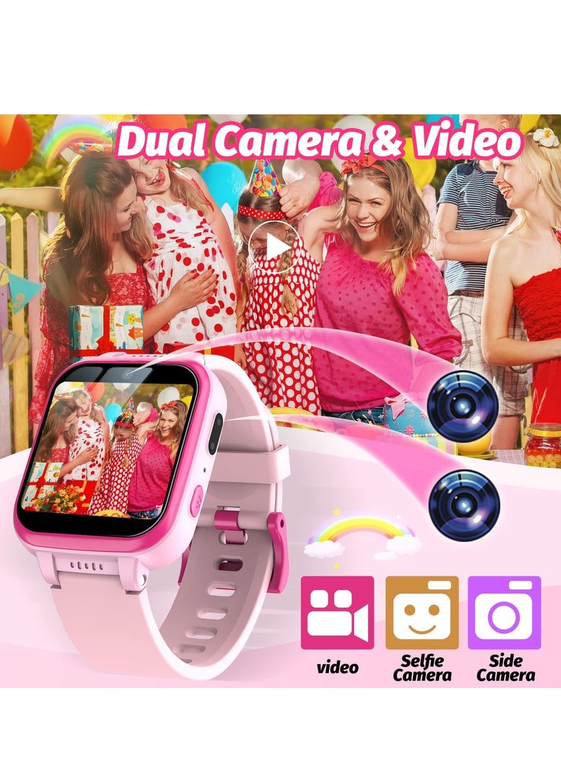EVEREEN Kids Smart Watch Girls, Gifts For 3-10 Year Old Girls Dual Camera Touchscreen Smart Watch For Kids With Music Player, Educational Toys Toddles Birthday Gift For Girls Ages 6 7 8 - Image 4