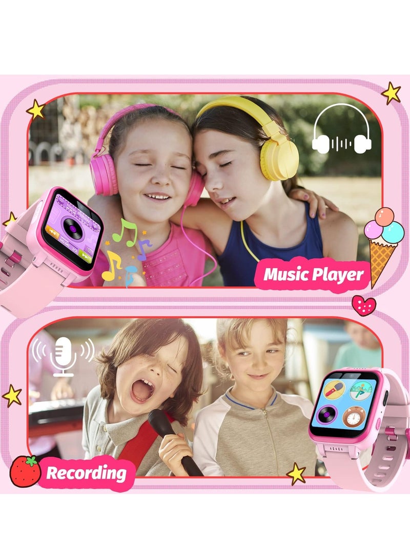 EVEREEN Kids Smart Watch Girls, Gifts For 3-10 Year Old Girls Dual Camera Touchscreen Smart Watch For Kids With Music Player, Educational Toys Toddles Birthday Gift For Girls Ages 6 7 8 - Image 5