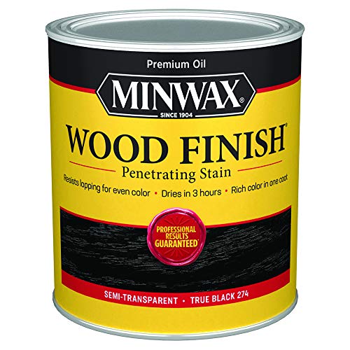 Minwax Wood Finish 700514444, True Black Stain, Quart - Image 1
