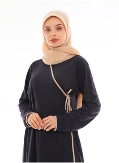 Elanesa  Navy blue side muslim dress  - Image 3