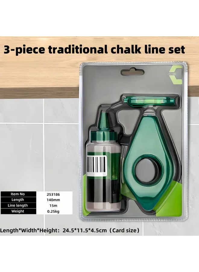 Professional Chalk Line Marker Model 1181 1 Inch With Level And Ink Bucket For Woodworking - Image 4
