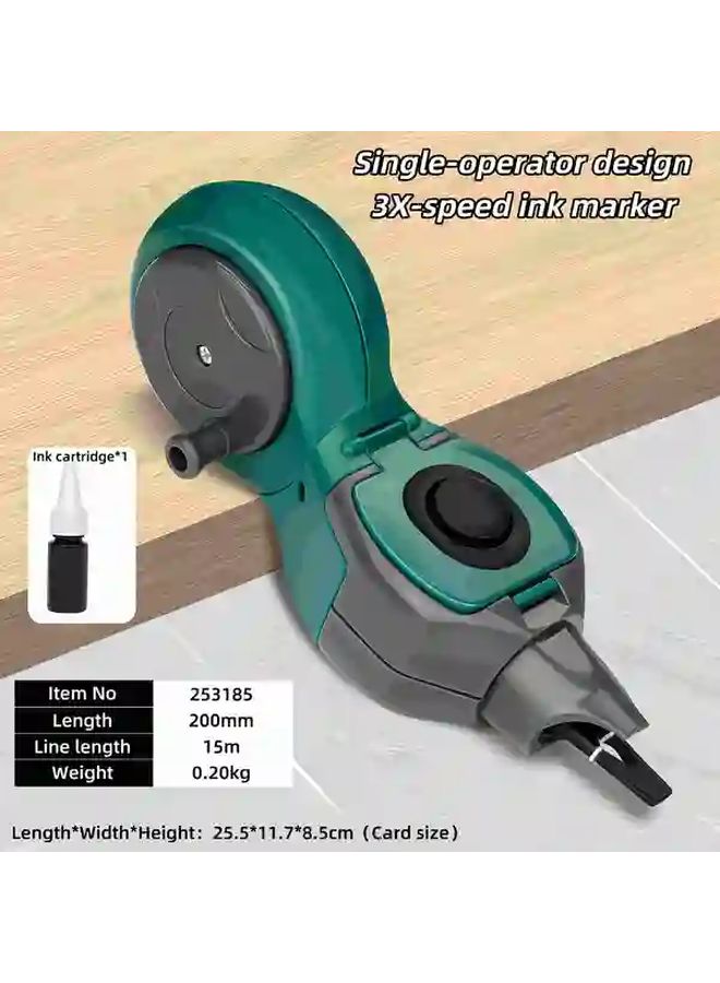 Professional Chalk Line Marker Model 1181 1 Inch With Level And Ink Bucket For Woodworking - Image 5