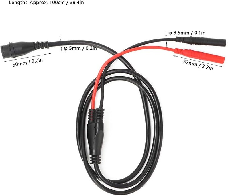 P1206 BNC Male To Banana Plug Coaxial Test Lead Cable 100cm For Oscilloscope - Image 2