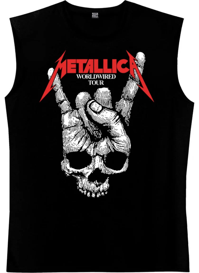 Rock&Roll Dry Hand Black Cut Sleeve | Sleeveless Men's T-Shirt | Athlete