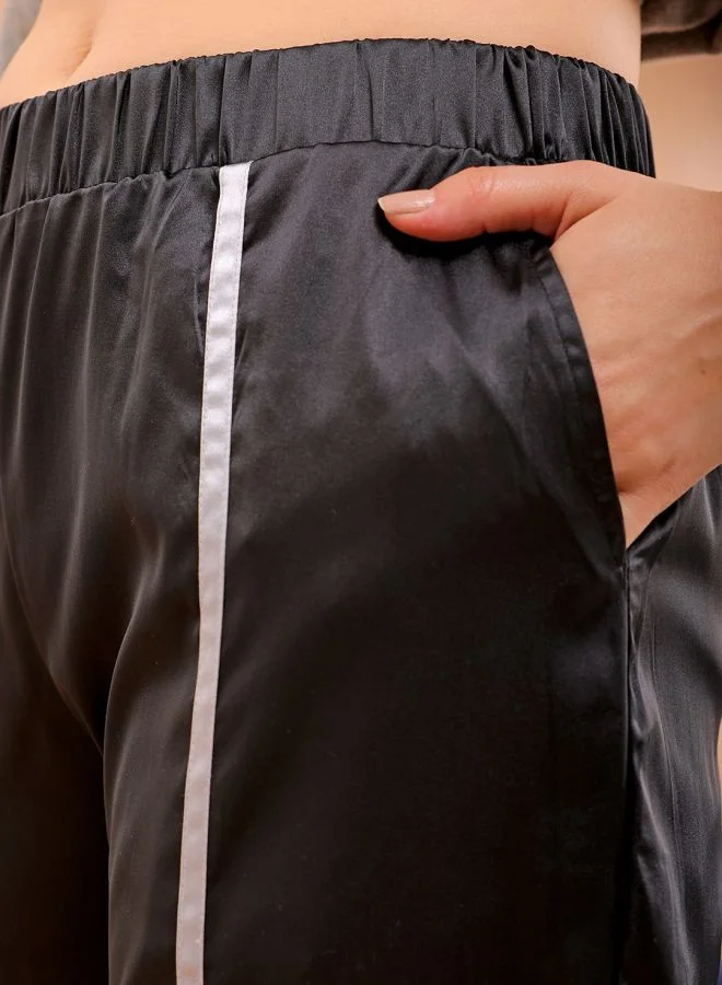مرفوعة Women Regular Fit Solid High-Rise Joggers