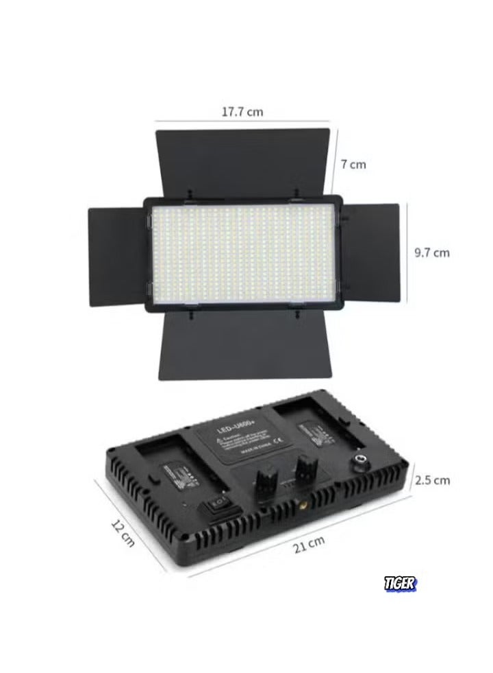 TIGER Rechargeable Pro LED 600 Photography Light – Adjustable Brightness & Color Temperature – Perfect for Photo Shoots, Video Making, YouTube Vlogs, TikTok & Instagram Reels, Wedding Photography, and Studio Use – Includes Stand & Camera Light – Portable & Professional Lighting Solution  - Image 5