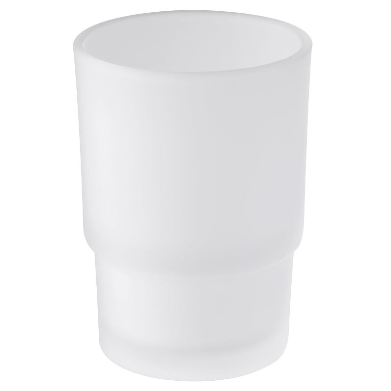 Angle Simple Bathroom Rinsing Cup, Angle Simple Frosted Glass Tumbler Cup, Toothbrush and Toothpaste Holder Drinking Glasses Glassware - Image 1