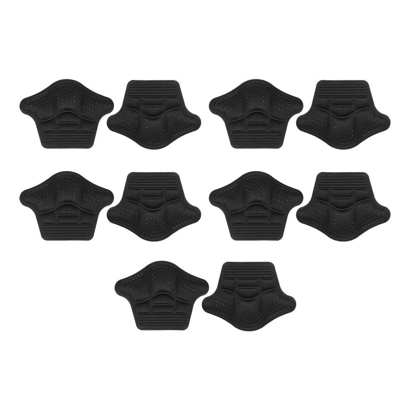 Self Adhesive Heel Cushions 5 Pairs Anti Blister Invisible Shoe Pads Black - Image 2