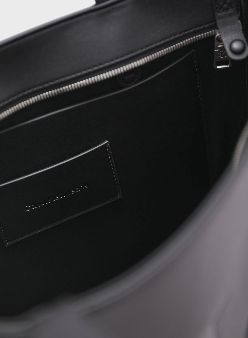 CALVIN KLEIN Monogram Detailed Tote - Image 5