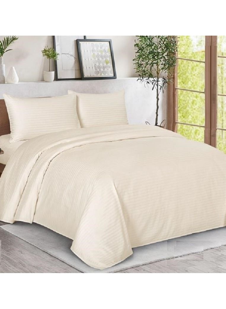 Bed sheet set with elasticated edges Classic 100 % Cotton, of 3 pieces, king size,HOTEL-L014B  - Image 1