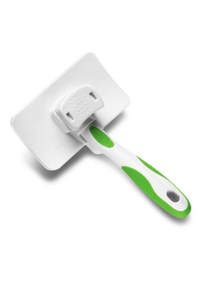 فرشاة تنظيف ذاتية التنظيف من Pet Grooming Standard للكلاب، تساعد على إزالة العقد والتشابك، مناسبة للسلالات مثل Golden Retriever وYorkshire Terriers وCocker Spaniels - أخضر ليموني - Image 4