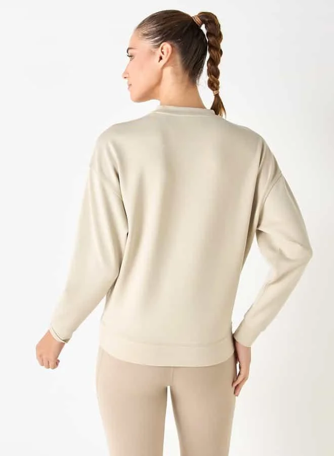 ADOT by Splash Crew Neck Sweatshirt with Long Sleeves