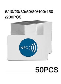 Excefore 50 piece NFC Tags NTAG215 NFC 215 Cards, 504 Bytes Memory NFC Business Card Blank NFC Cards Ntag215 NFC Chip for NFC Phone and Device Writeable Programmable  - Image 1