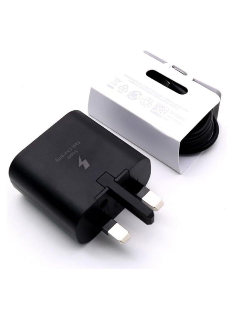 ELTRAZONE UK USB C Plug & Cable 45W Charger For Samsung FAST Charge Adapter 3 Pin Mains Wall Charging for galaxy Mobile phone S 24 ULTRA S23 ultra FE S 22 S 21 fe 20 note 20 ultra 10 9 8 a14 a34 a54 - Image 2
