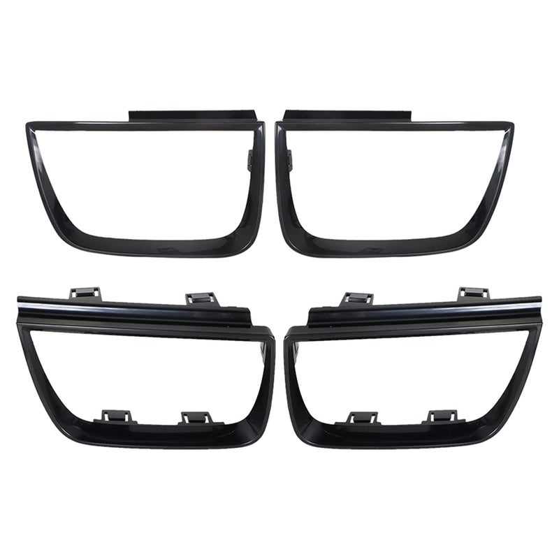 Silscvtt Pack of 4 Tail Light Bezel Covers Black Replacement for 20102013 Chevy Camaro LT LS SS Driver and Passenger Side GM2803101 GM2804106