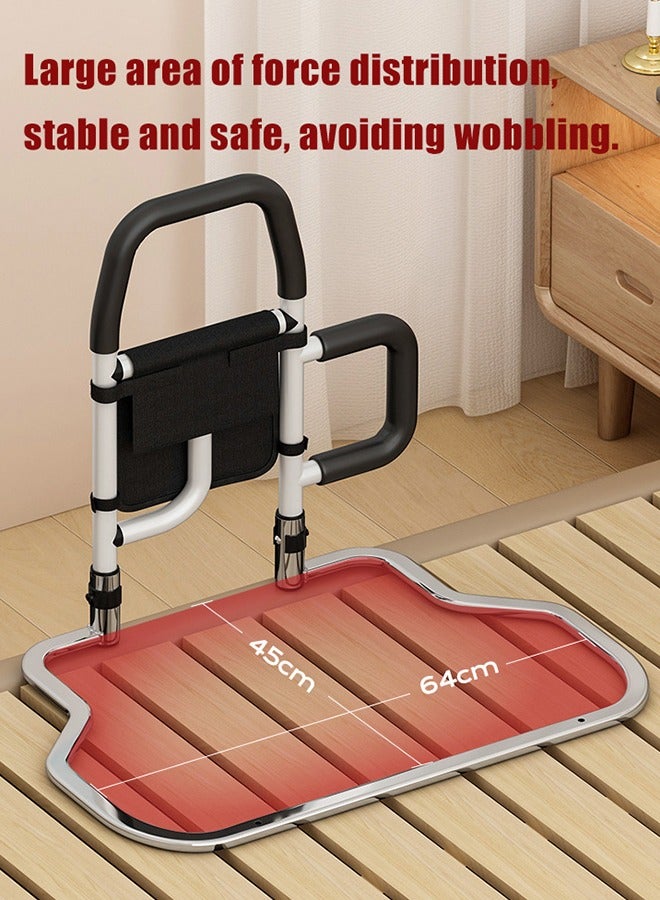XiuWoo Bed Assist Rail Adult Bedside Standing Bar for Seniors Elderly Handicap Adjustable Fall Prevention Safety Handle Guard Long Hand Bedrail Grab Bar Cane - Image 5