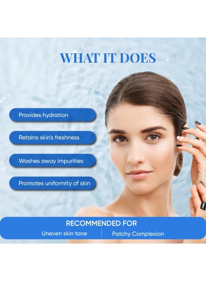 أوزون غسول الوجه أوزون بيرفكت سكين تون للرجال والنساء | مثالي لجميع أنواع البشرة، يُغذي البشرة ويُرطبها ويُمنحها نضارة وإشراقة | مُعزز بالألوفيرا والليمون والخيار - ١٠٠ غرام (عبوة من قطعة واحدة) - Image 3