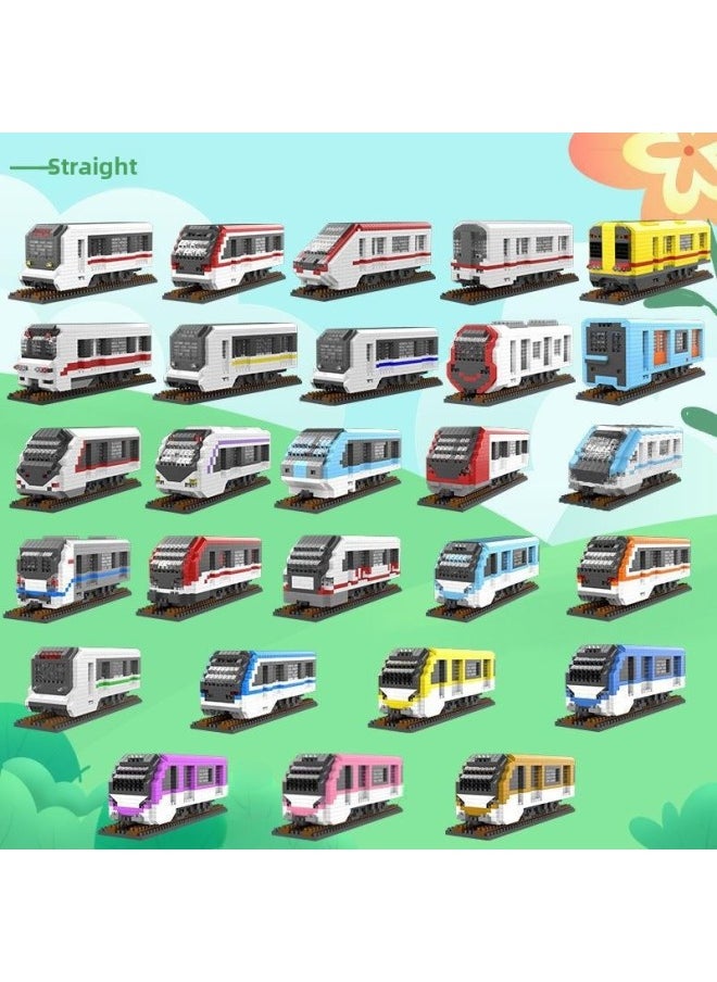 null - Has Been Scblock Building Blocks Subway Subway Toy Vehicle Puzzle Assembly-Color:SCB4053 Previous - Image 1