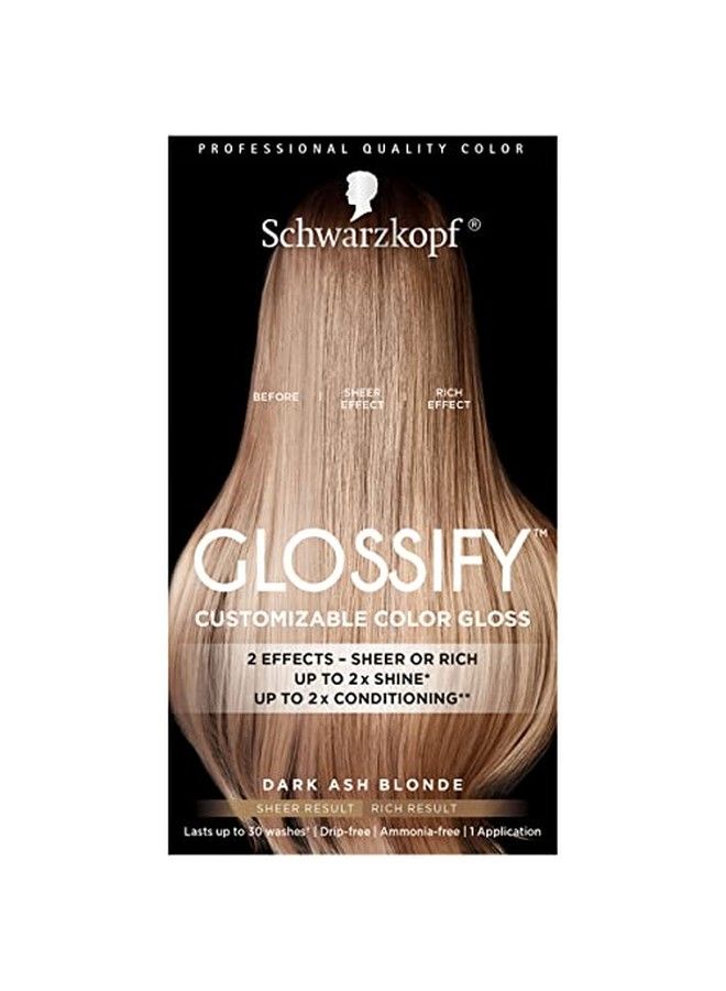 Schwarzkopf Glossify Customizable Color Gloss Dark Ash Blonde - Image 1