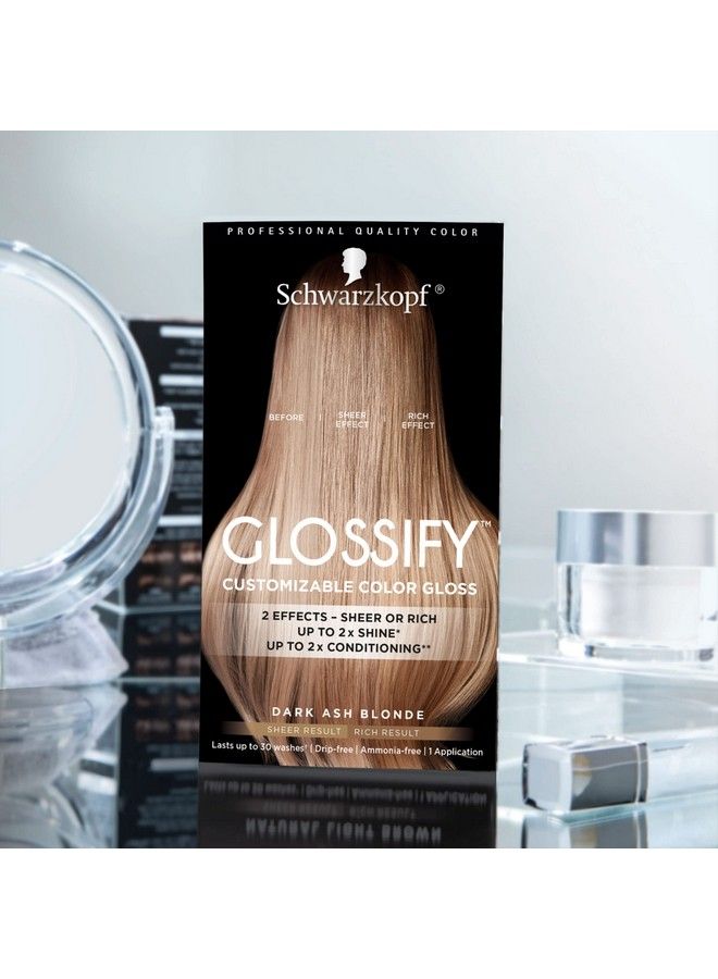 Schwarzkopf Glossify Customizable Color Gloss Dark Ash Blonde - Image 3