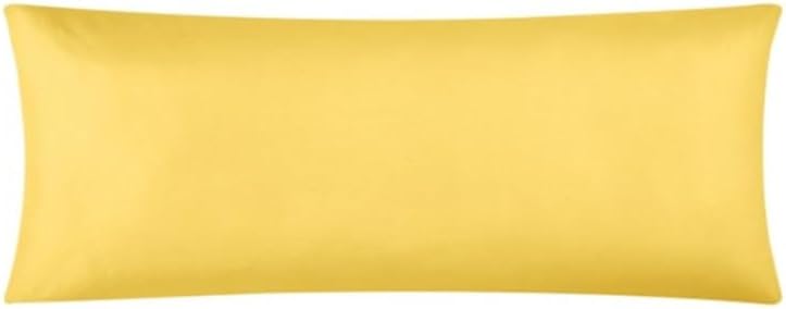 EVOLIVE Body Pillow Cover 21"x54", Ultra Soft Microfiber Pillowcase with Hidden Zipper, Breathable, Machine Washable, for Side Sleepers, Cover Only (21"x54" Body Pillow Cover, Yellow) - Image 1