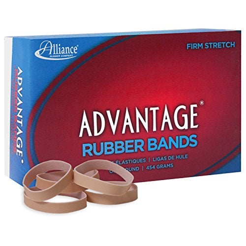 Alliance Rubber 26735 Advantage Rubber Bands Size #73, 1 lb Box Contains Approx. 240 Bands (3" x 3/8", Natural Crepe) Beige - Image 2