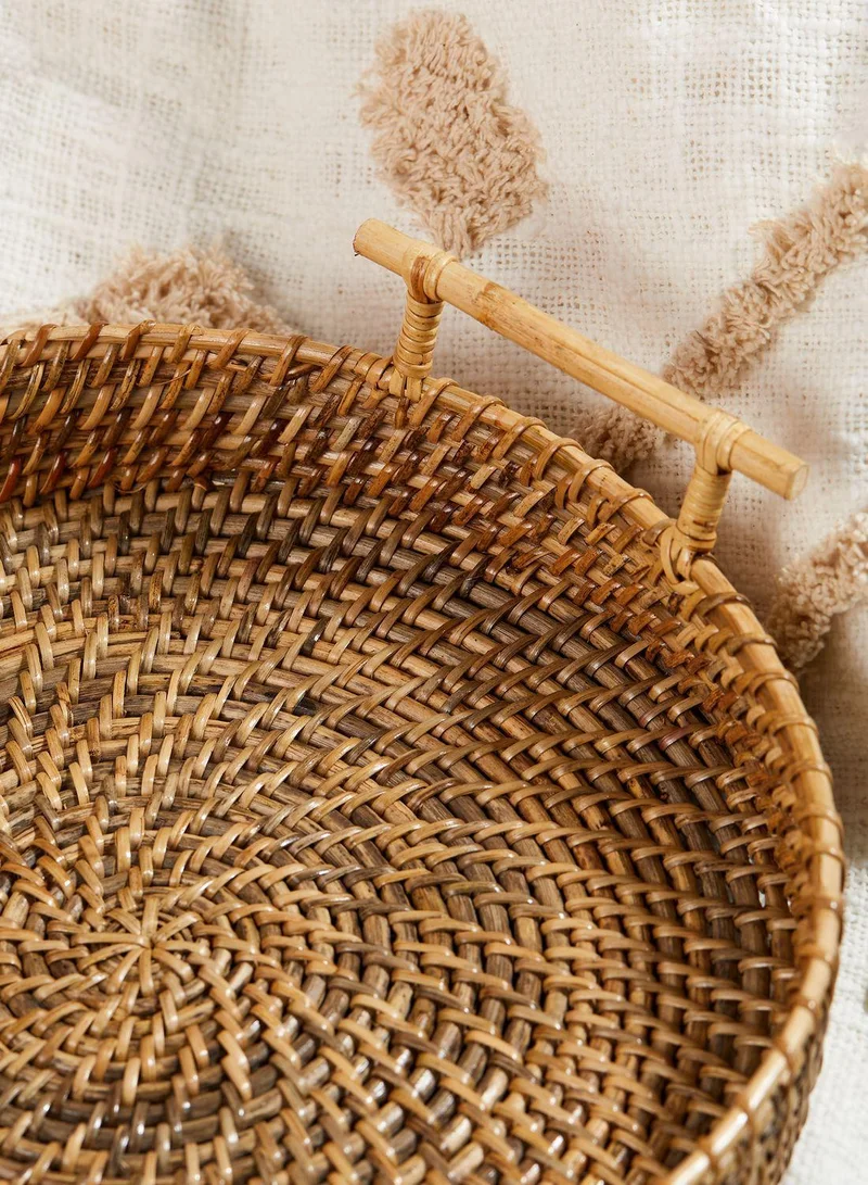 Ayra Rattan Tray With Handles