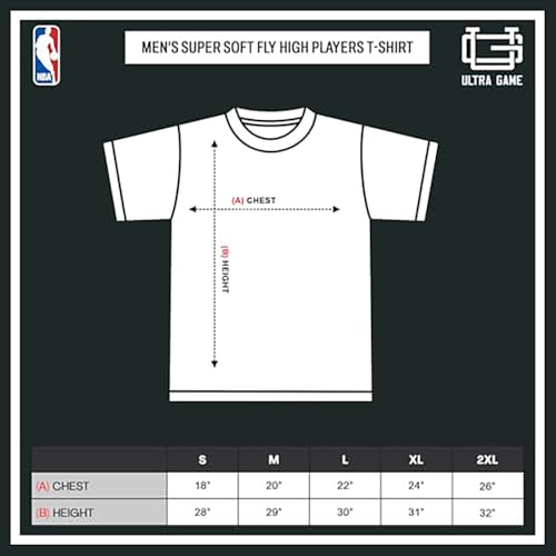 Ultra Game تي شيرت رجال NBA الرسمي فائق النعومة من الترا جيم، ميلووكي باكس، يانيس أنتيتوكونمبو، أسود، صغير - Image 4