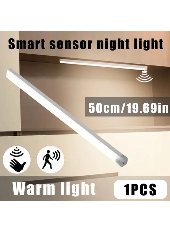 Motion Sensor Light 30cm White USB Rechargeable Auto On Off Plug Play Cabinet Closet - Image 2