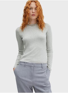 Round Neck Knitted T-Shirt