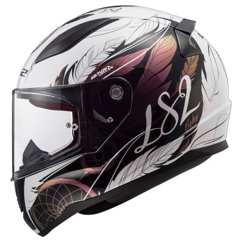 LS2 Helmets Rapid II Full Face Motorcycle Helmet (Dreamcatcher Chameleon/White - 2X-Large) - Image 2