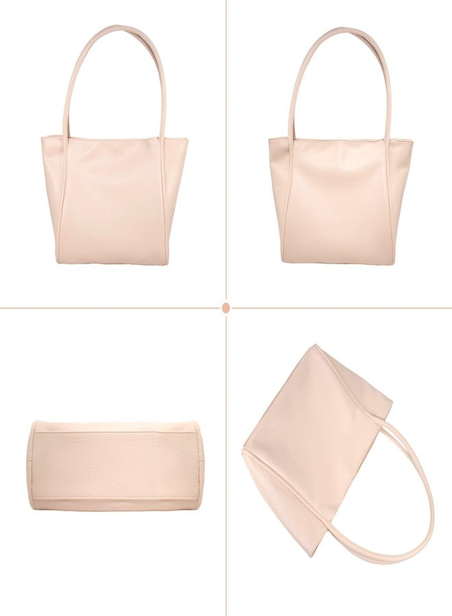 LassZone Soft PU Leather Tote Bag for Women Large Work Tote Handbag Top Handle Satchel Purse Weekender Bag Shoulder Bags - Image 4