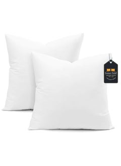 Somerfield Somer Field - Super Soft Bedding Cushion, Cushion Stuffer Inserts, Hollow Siliconised Fibre Square Pillows - White - Best Buy (50x50 cm)  - Image 1