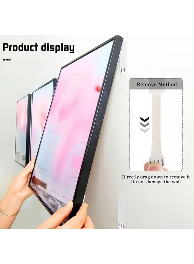 48 Pcs Heavy Duty Picture Hanging Strips No Nails No Damage Easy Removal 48 Pcs 24 Pairs For Frame Installation Bars - Image 1