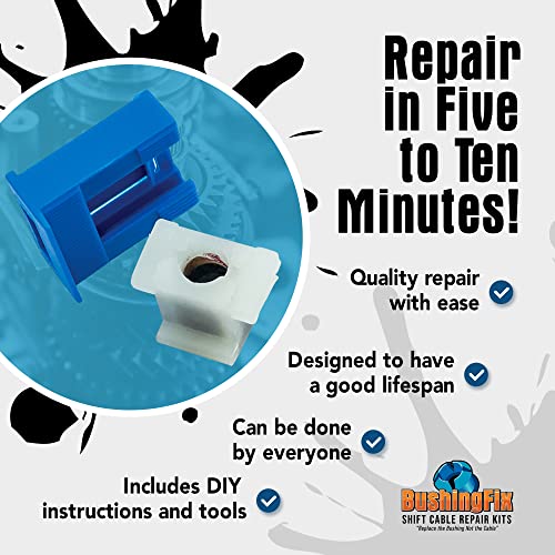 BushingFix.com BushingFix F2Kit Automatic Transmission Shifter Cable Replacement Bushing, Transmission Shift Cable Kit Fits Ford, Lincoln Models, Transmission Cable Bushing, Easy Repair - Image 3