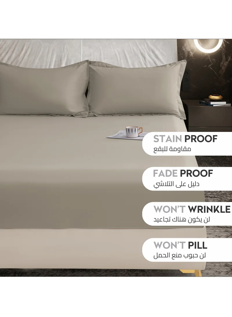 دوناتيلا الفراش المجهزة ورقة 2 قطعة التوأم حجم الصلبة غطاء سرير مجموعة يناسب (120 * 200 سنتيمتر) مع سادات و 30 سنتيمتر اضافية عميق نحى ستوكات غطاء سرير ، الزئبق