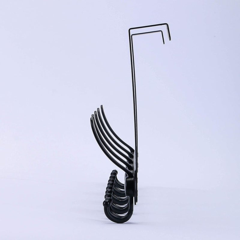 Encozy Over The Door Hooks,Coat Rack for Hanging Clothes Hat Towel (Heavy Duty Black 1pcs) … - Image 3