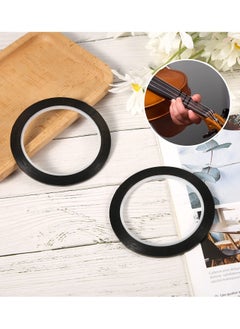 Excefore 2 Rolls Violin Fingering Tape for Fretboard, 216 ft/66m Orchestral Instrument Fingering Tape Fingerboard Tape Note Positions Violin Accessories for Beginners Cello Guitar - Black  - Image 4