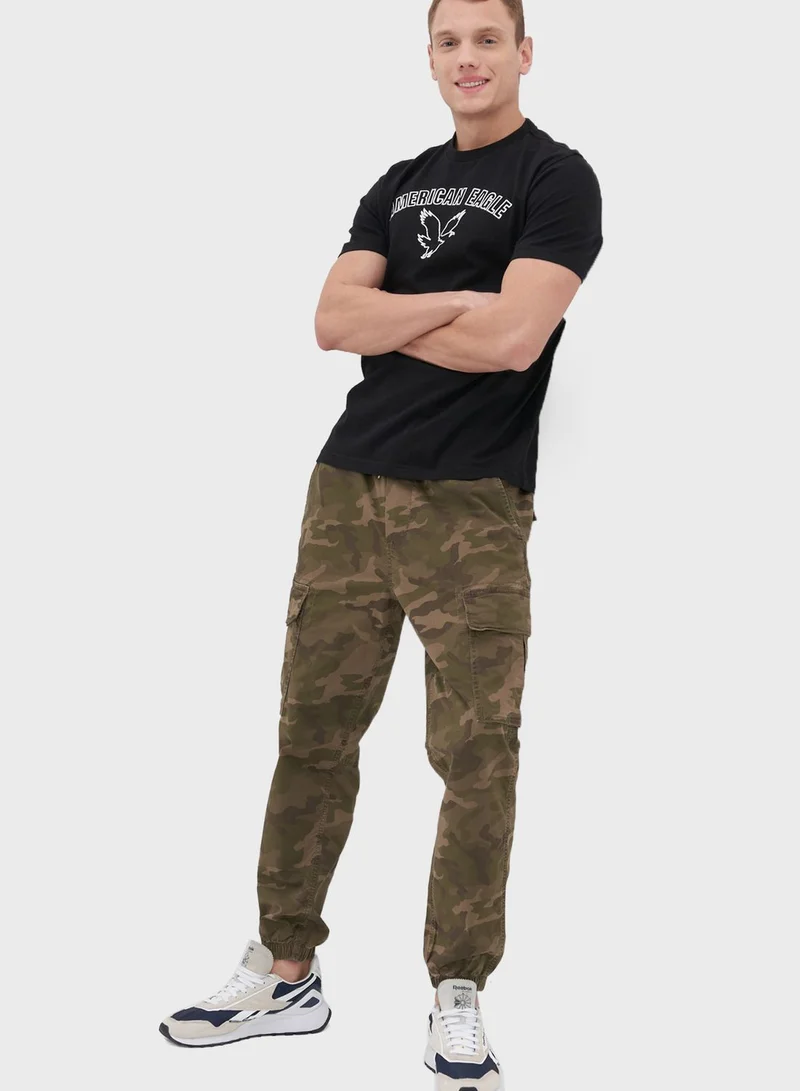 امريكان ايجل Graphic Crew Neck T-Shirt