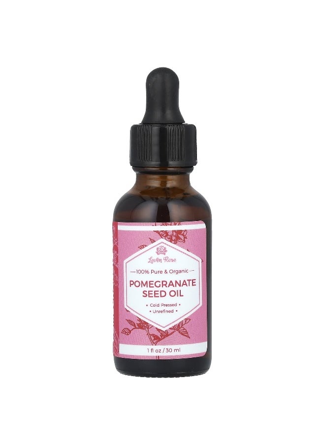 Leven Rose Leven Rose, 100% Pure & Organic, Pomegranate Seed Oil, 1 fl oz (30 ml)  - Image 1