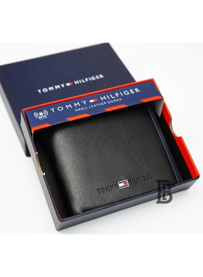 Tommy Hilfiger Plus Tommy Hilfiger Bifold Wallet for Men, , Black  - Image 1